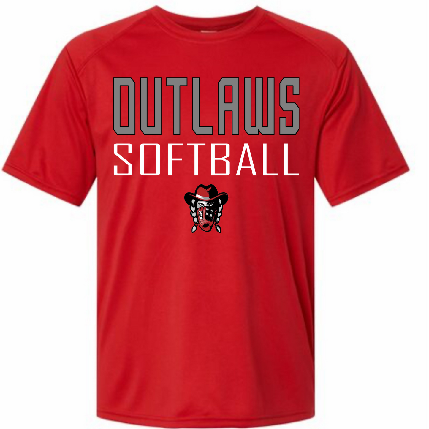 Red Outlaws Softball Dry Fit